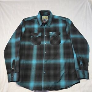 Dixxon Flannel  The Crusher Pearl Snap Flannel Mens Size XL